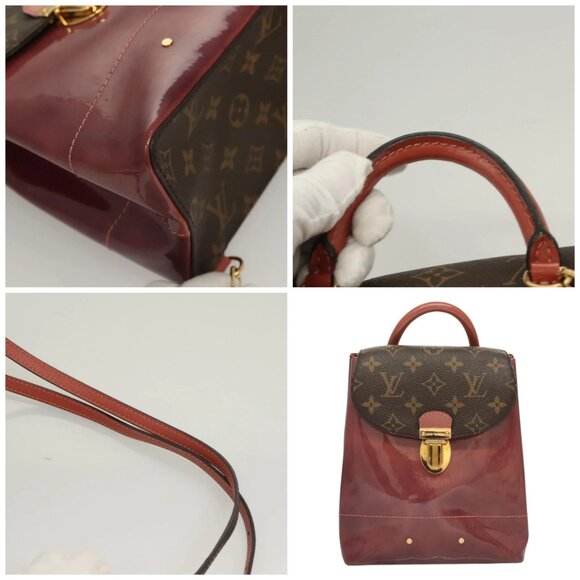 LOUIS VUITTON Monogram Vernis Hot Springs Backpack Pink - Picture 15 of 15